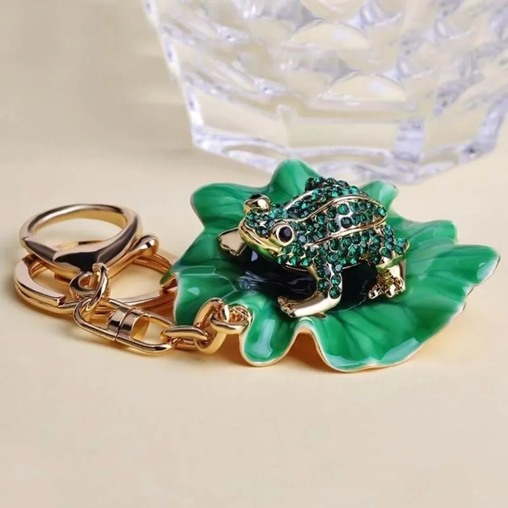 Crystals Frog Keychain